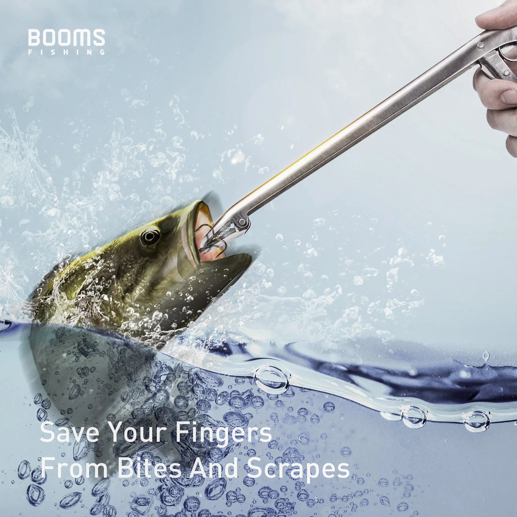 Booms Fishing R01 Stainless Steel Fish Hook Remover Extractor Extractor Hooker 28cm