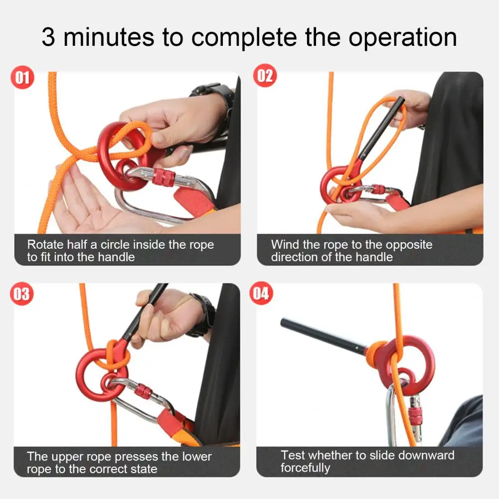 

Wear-resistant Aluminum Alloy Climbing Ring Rope Descender Outdoor Sport Tool Belay Device Rock Climbing Downhill Safe Equipment