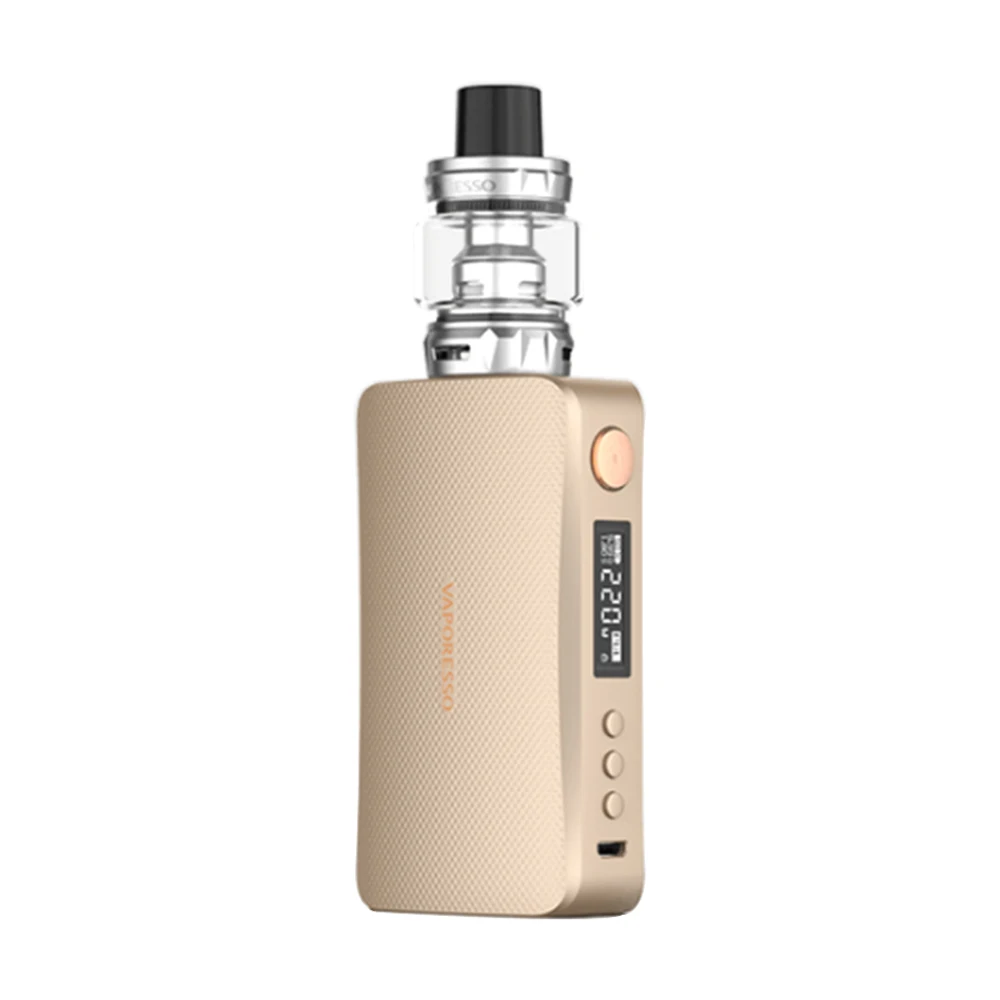 Gold Gen Kit Обновленная версия! 220 Вт Vaporesso GEN TC комплект с 8 мл SKRR-S и GEN Mod VS Vaporesso Polar 220 Вт TC комплект электронной сигареты Vape - Цвет: Gold Gen Kit