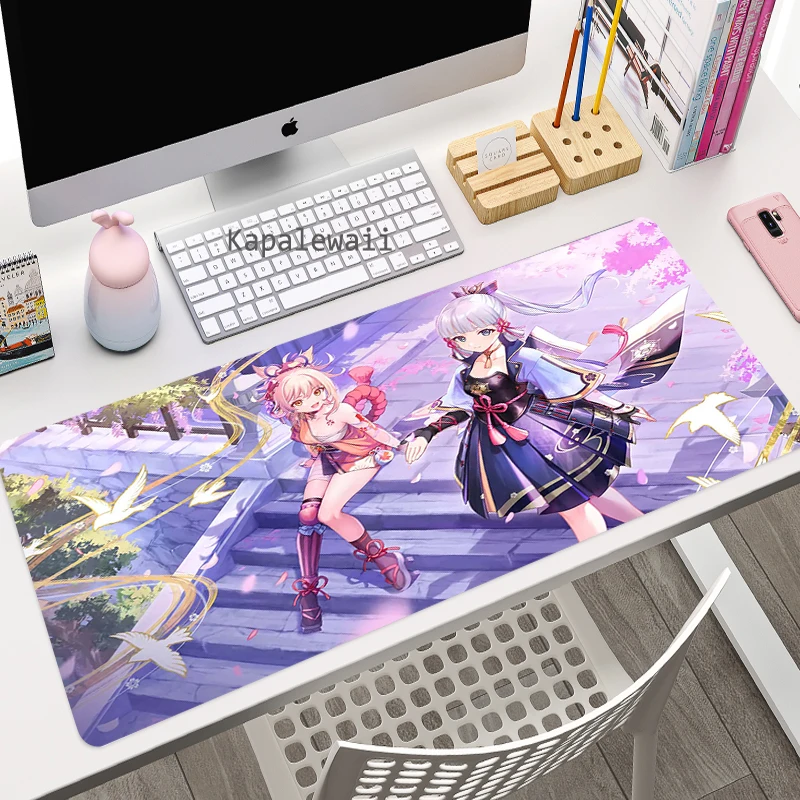 genshin impact mouse pad anime large gamer pc gaming accessories mousepad keyboard laptop computer speed mice mouse desk mat free global shipping