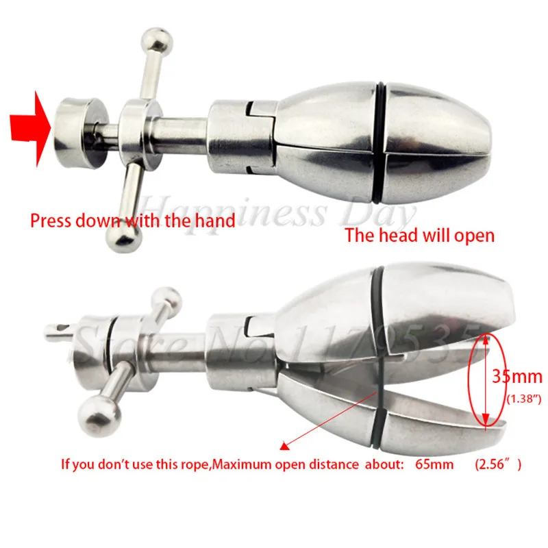 Открывающиеся анальные пробки из нержавеющей стали 304 тяжелый анус с замком и