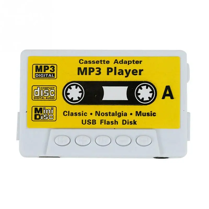 White Форма кассеты мини mp3-плеер милый спортивный музыкальный плеер перезаряжаемый usb-порт Ретро MP3 Поддержка TF кардридер подарок для детей - Цвет: White