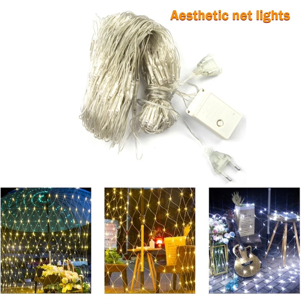 Светодиодный сетчатый струнный светильник Водонепроницаемая оконная занавеска