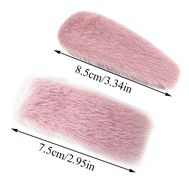 1 шт. заколки для волос из искусственного меха в форме капли воды Женская 2019