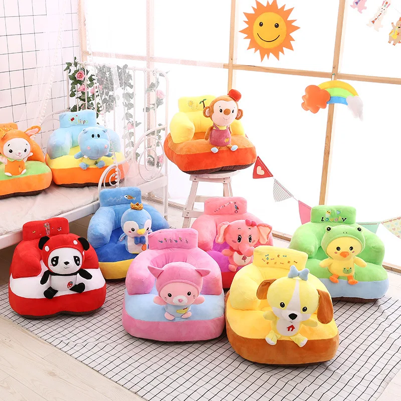 Детское сиденье милый чехол для дивана в форме мультфильма без наполнения хлопок