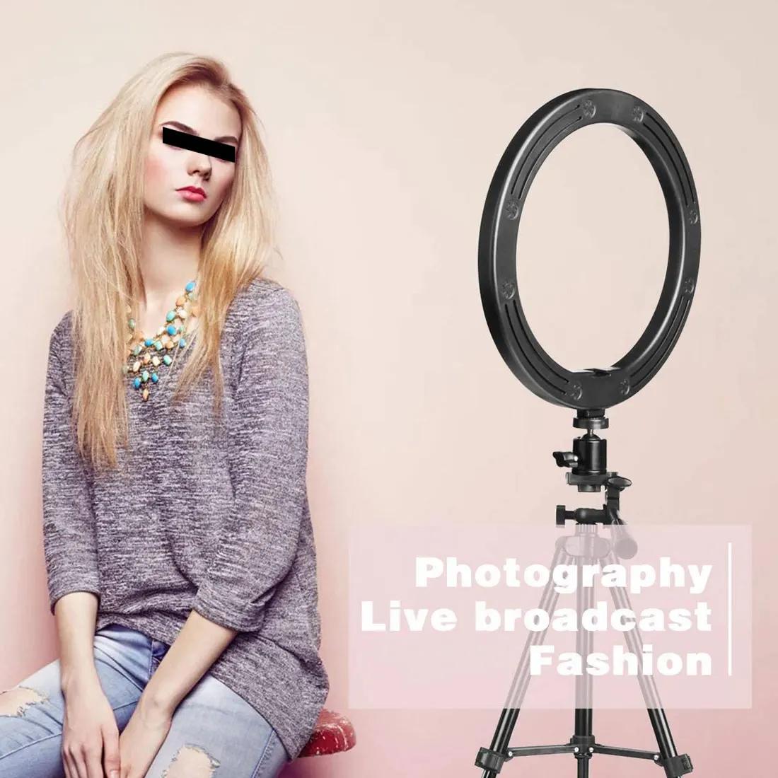 Фон для фотосъемки светодиодный кольцевая лампа вспышка селфи с кольцевой