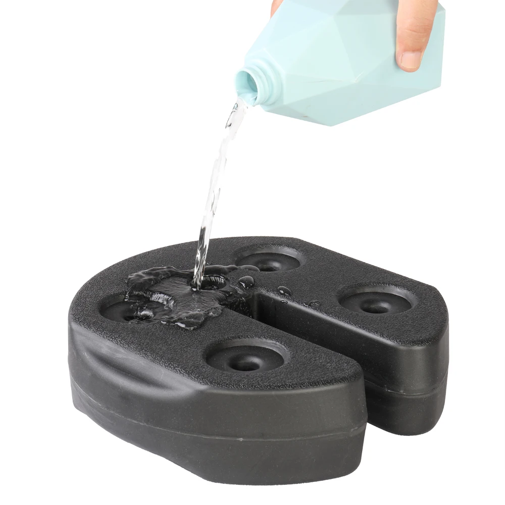 

4pcs Shade Canopy Water Fillable Weight Plates Black[US-W]