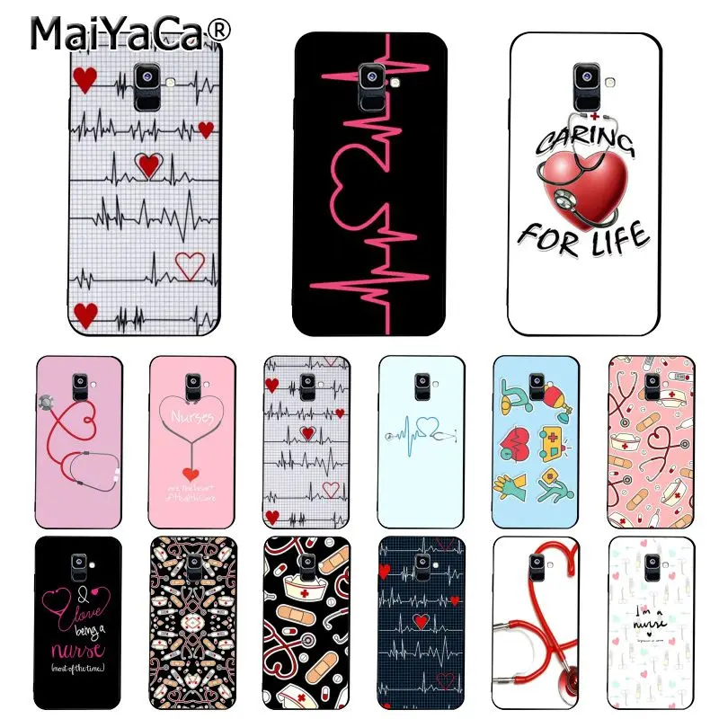 

MaiYaCa Nurse Medical Medicine Health Heart Phone Case For Samsung Galaxy A7 A50 A51 A71 A70 A40 A20 A30 A6 A8 Plus A9