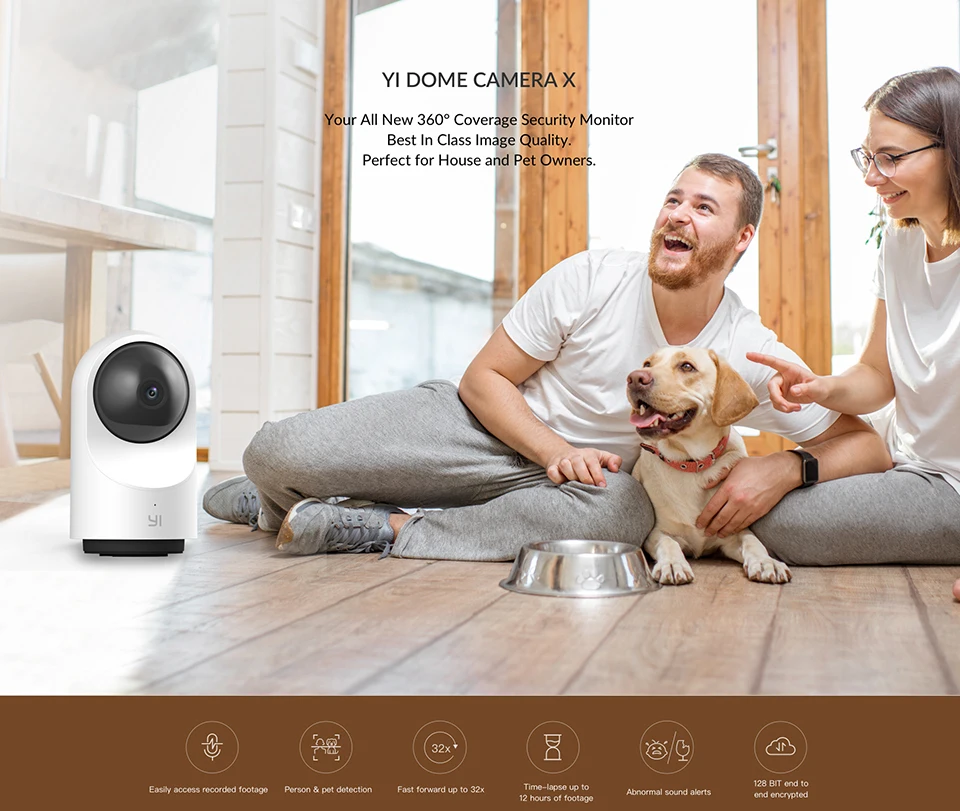 YI Dome Камера X 1080P ip-камера слежения FHD WI-FI на основе AI 2-полосная аудио человека/Pet обнаружения Ночное видение ip камера Слот для карты SD/YI Cloud