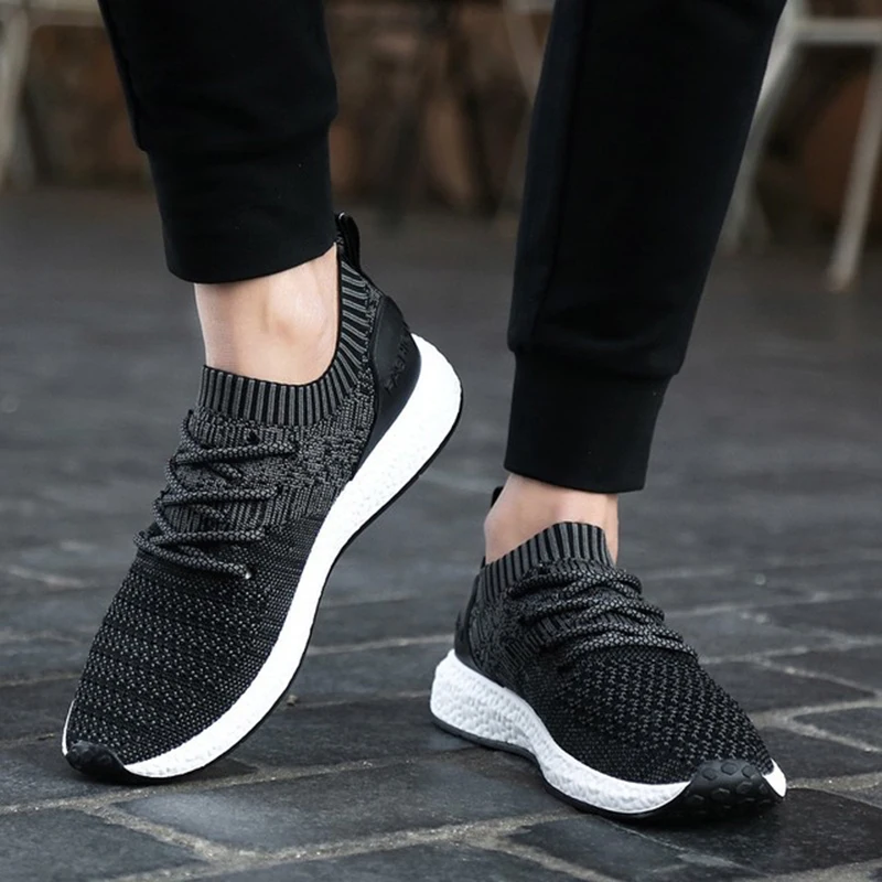 Fashion Outdoor Men White Sneakers High Quality Brand Casual Breathable Shoes Mesh Soft Jogging Tennis Mens Plus Size39-46 | Обувь