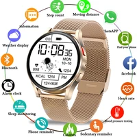 women smartwatch full touch screen support dial call heart rate blood pressure smart watch men for samsung android watch wom