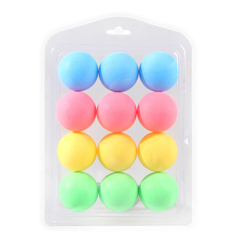 

12 Pcs Colorful Ping Pong Balls Table Tennis Decor Balls Multi-functional Ping Pong Ball Amateur Training Balls Entertainment