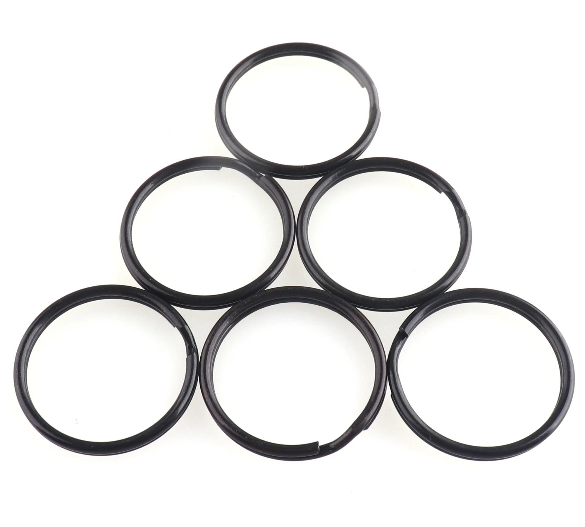 

Split Ring 25mm Black Jump Ring 10pcs Key Chain Key Ring Iron Round Ring DIY Accessories Jewelry Charm Purse Handbag Hardware