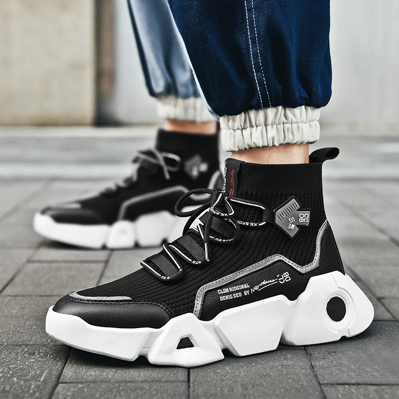 

Men's Casual Shoes Socks Booties Fashion Comfortable Sneakers Man Chaussures Homme Footwear Male Adult Krasovki Trainers HotSale