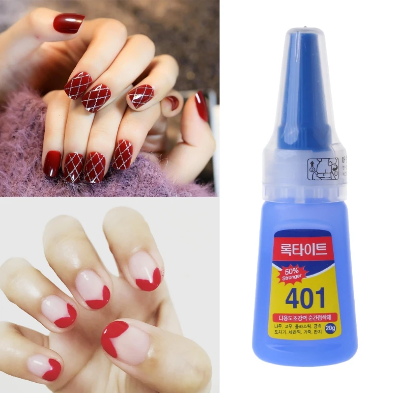 401 быстрая фиксация мгновенная адгезия. 20 г бутылка сильный супер клей