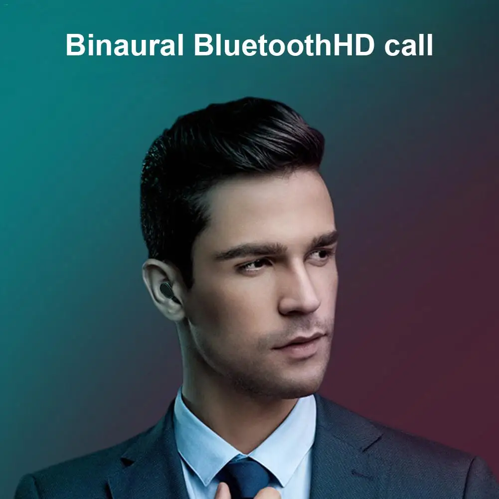 TWS Bluetooth 5 0 наушники Беспроводные 9D стерео спортивные HIFI мини вкладыши Спортивные