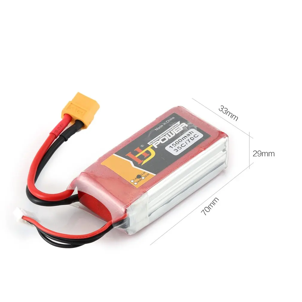HJ 7 4 V/11 1 V/14 8 V 1000MAH /1300MAH/1500MAH Lipo аккумулятор JST разъем Перезаряжаемый для RC Racing Drone