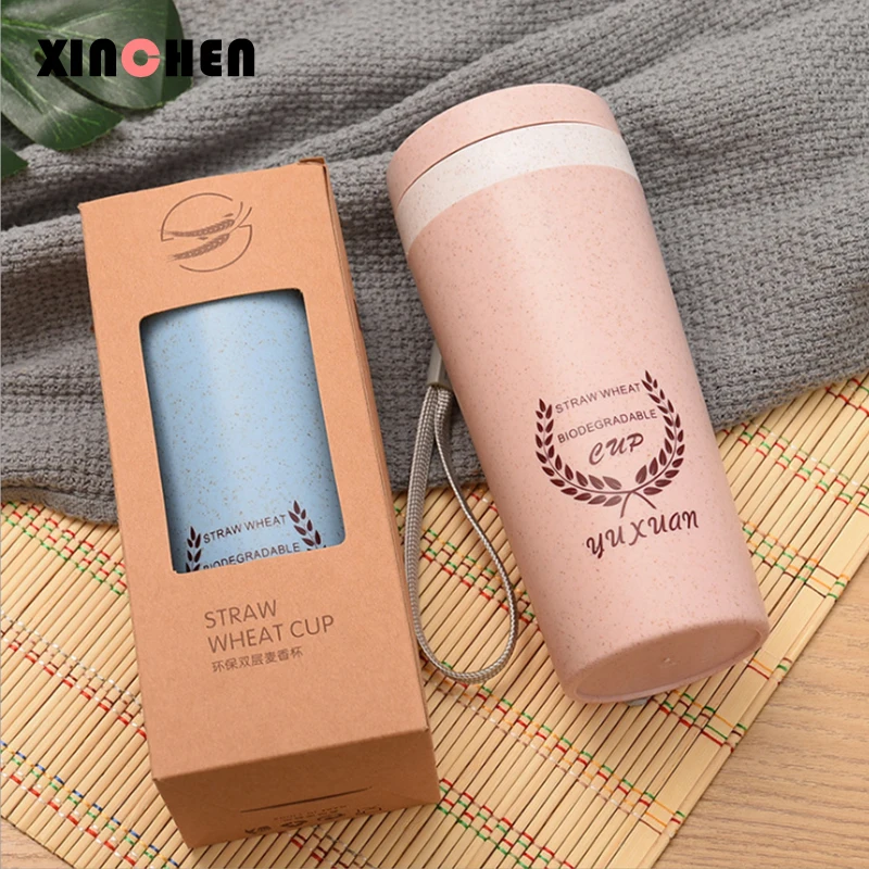 Портативная чашка из пшеничной соломы с двойным ароматом пшеницы креативная