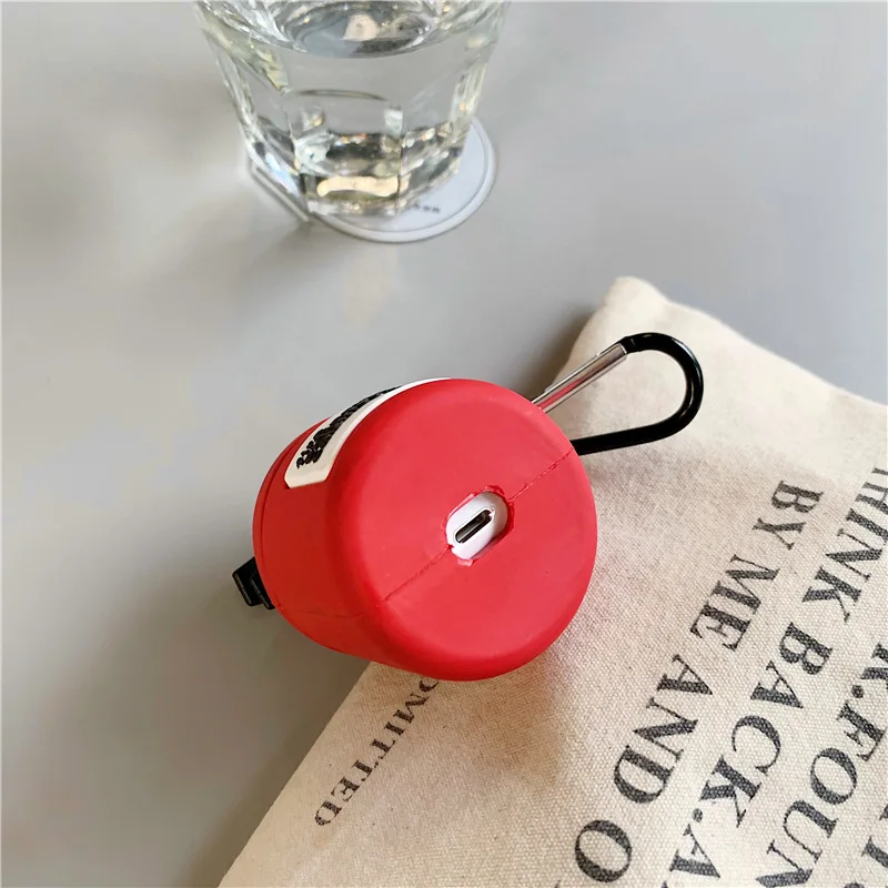 Новый Забавный огнетушитель для Airpods чехол роскошный силиконовый Apple 1 2 pro