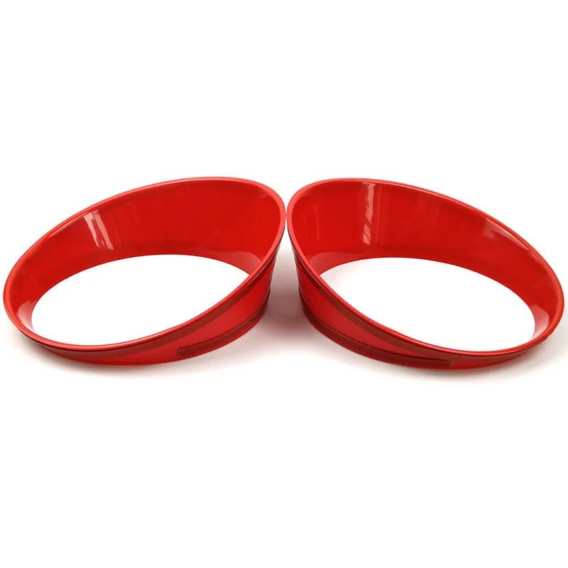 9 шт красный спереди вставки для радиаторной решетки фары крышка отделка