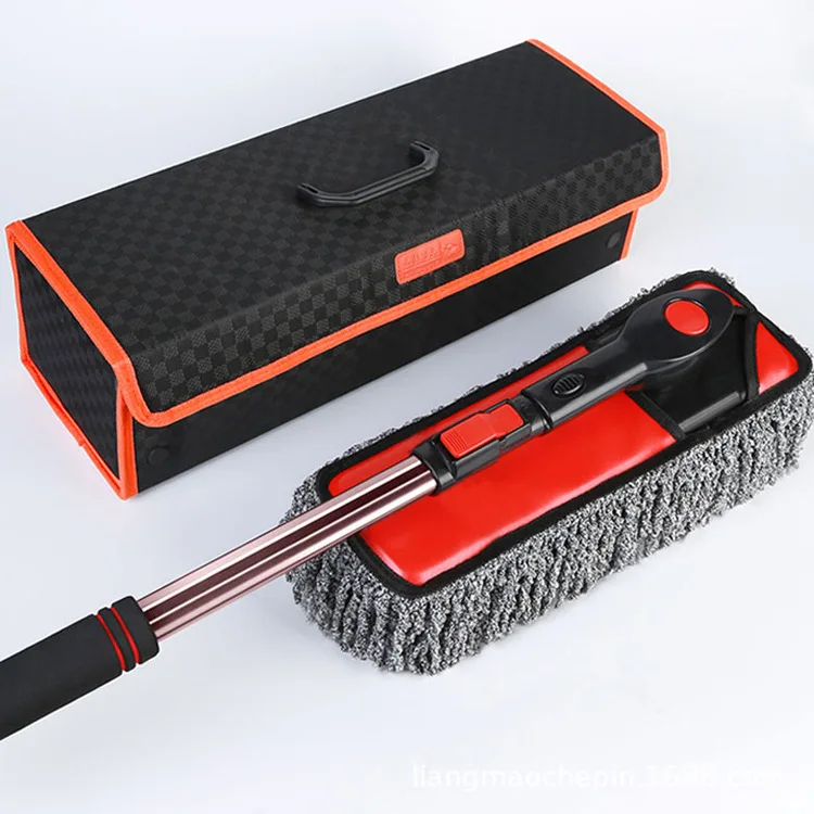 

Upgrade Car Rotatable Wax Tow Microfiber Dust Cleaning Brush Car room dual purpose dust cleaning broom Car cleaning supplies