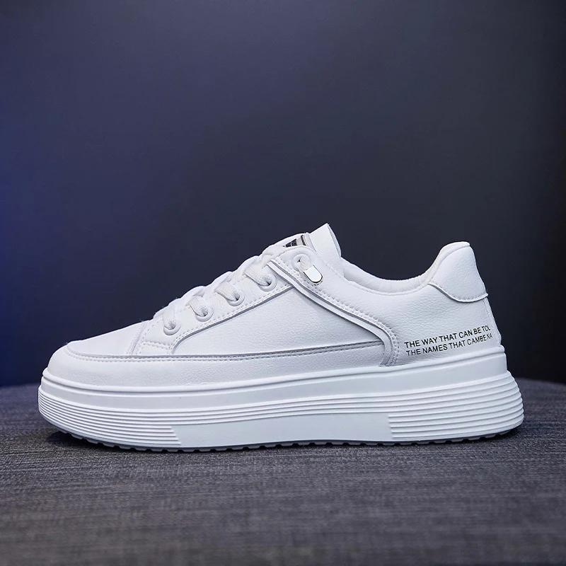 

Big Size Women Sneakers Autumn Leather Light White Sneaker Female Platform Vulcanized Shoes Spring Casual Breathable Sports Shoe