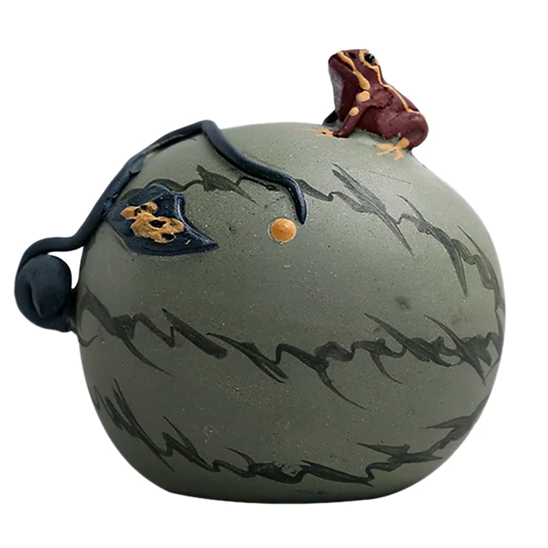 

Чайный набор для домашнего питомца из арбуза, можно распылить керамическую лягушку, чайный набор для домашнего питомца, милый чайный набор ...