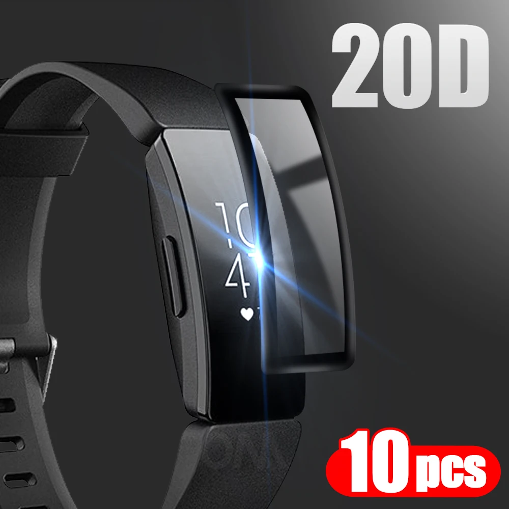 10 шт. мягкий прозрачный защитный чехол с изогнутыми краями для Fitbit Inspire / HR/2 защита