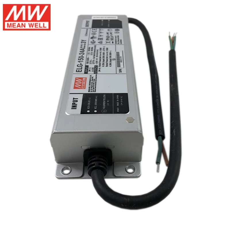 MEAN WELL ELG 150 24A 3Y Вт 6.25A 24 В Светодиодный источник питания 110 В/220 переменного тока до