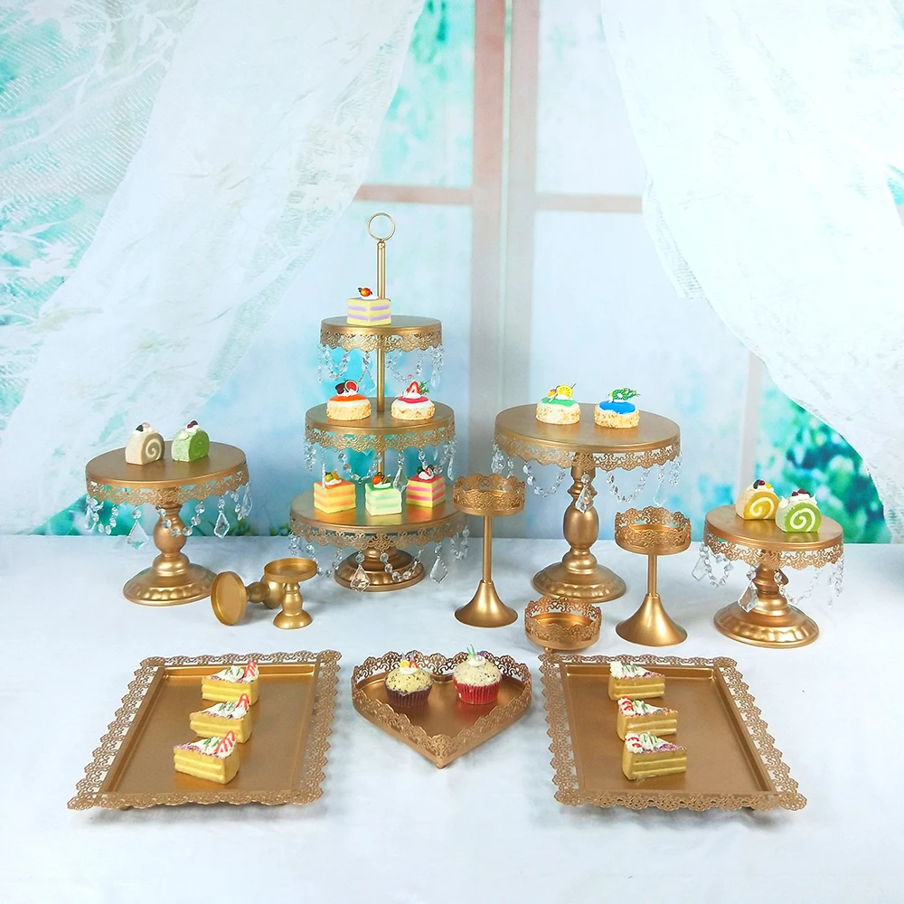 Tobs золотой торт стенд Свадебная стойка для кексов башня Декор принадлежности