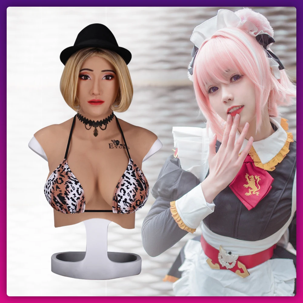 7 го поколения для трансвеститов транссексуалов силиконовые полные головы лица с