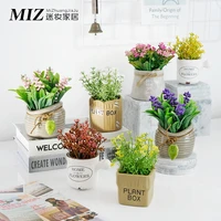 small fresh simulation plant potted succulent artificial flower indoor bonsai green plant decoration living room home floral