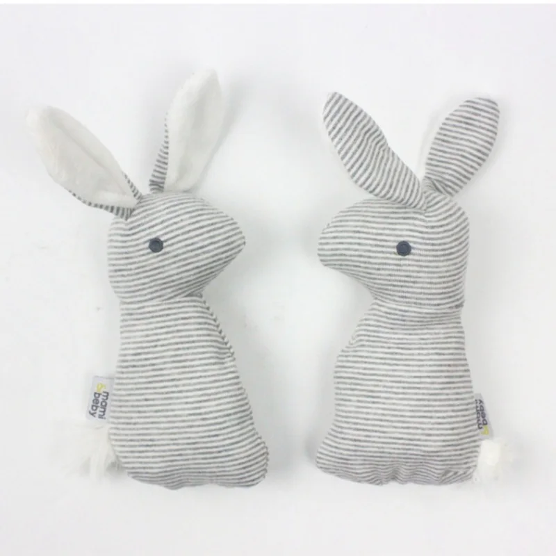 Детские игрушки погремушки для новорожденных милые плюшевые в виде кроликов со