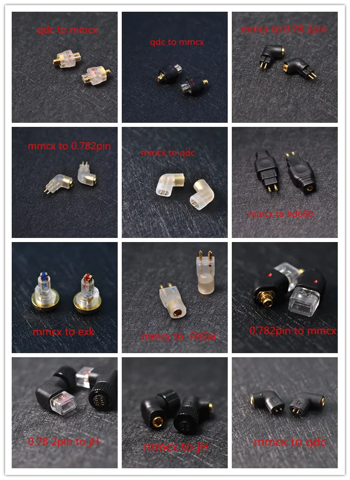 MMCX 0 78 2pin QDC fitear JH exk hd650 pin к кабелю для наушников переходник|Аксессуары наушников| |
