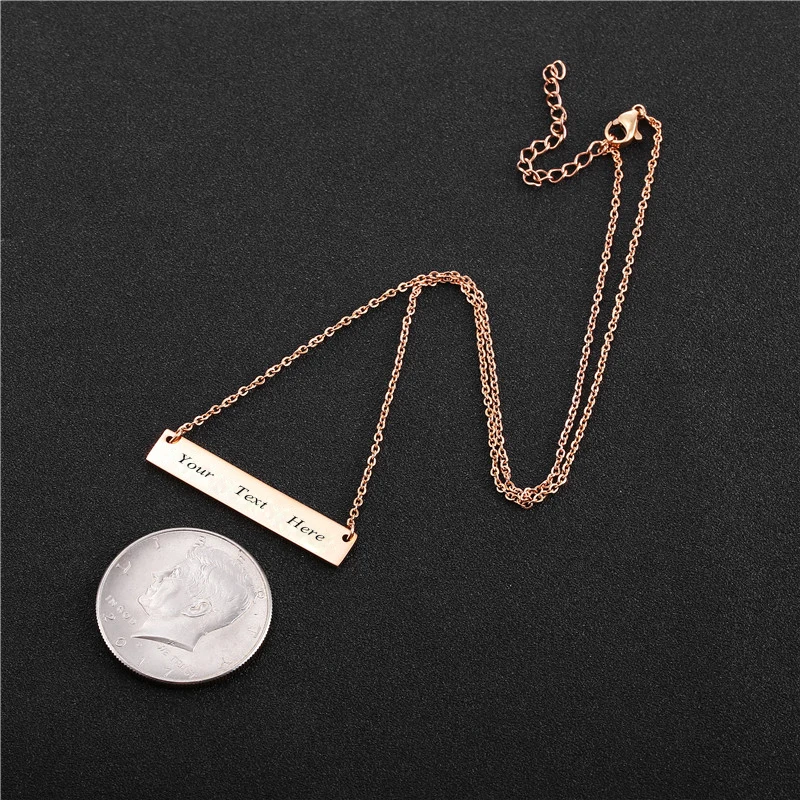 Персонализированное выгравированное название в 316 нержавеющая сталь ID бар