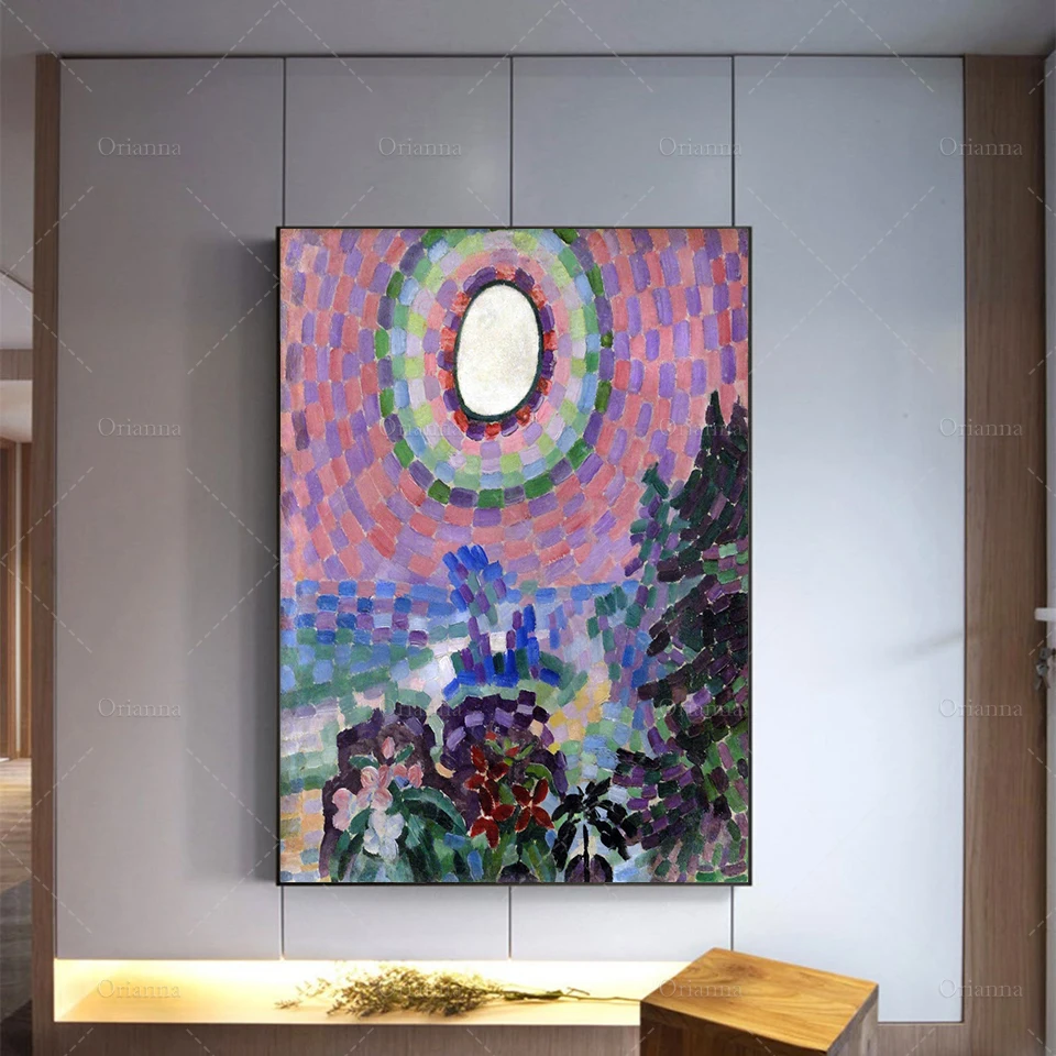 

Robert Delaunay 1906 Landscape with Disc Art, Vintage Poster Print, Delauney Art Print, Modern Art - Wall Art Poster Print - Siz