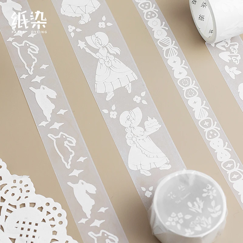 8 шт./лот декоративная бумажная лента серии кремовый лес Маскировочная Васи