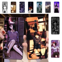 yndfcnb serial experiments lain phone case for redmi 5 6 7 8 9 a 5plus k20 4x 6 cover