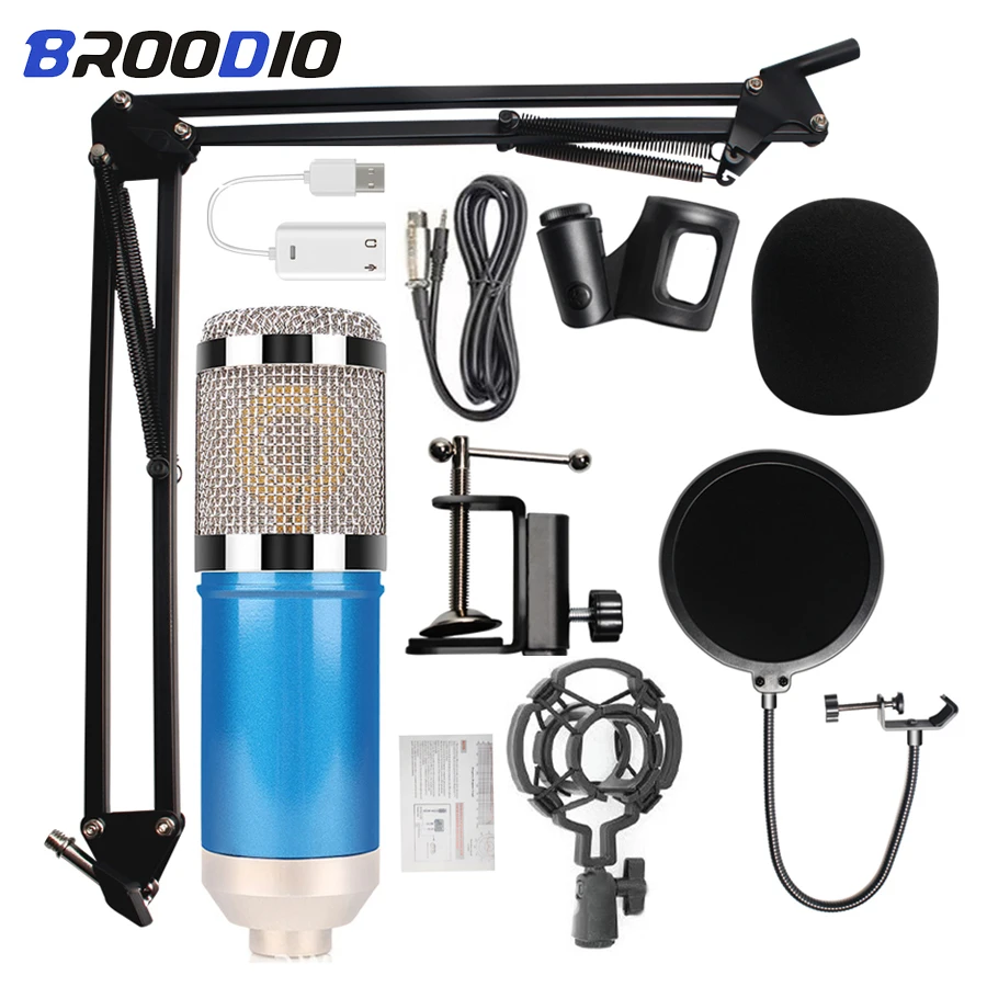 

Microfone bm 800 Studio Microphone Professional microfone bm800 Condenser Sound Recording Broadcasting Microphone For Computer