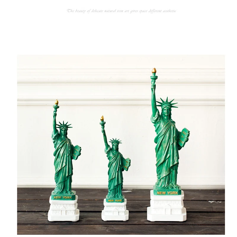 Figurine Statue de la liberté en résine, Sculpture d'intérieur, pour bureau, décoration de maison, accessoires, Souvenirs