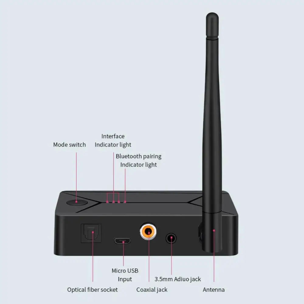Bluetooth 5 0 аудио передатчик 3 мм AUX коаксиальный волоконно-оптический адаптер |