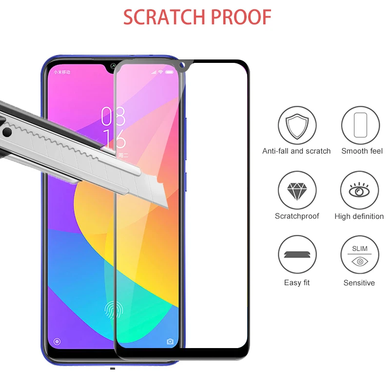 2 in 1 Tempered Glass for Xiaomi Mi A3 Screen Protector Protective Glass for Mi A3 Glas Camera Lens Film xiomi MiA3 xiaomiA3