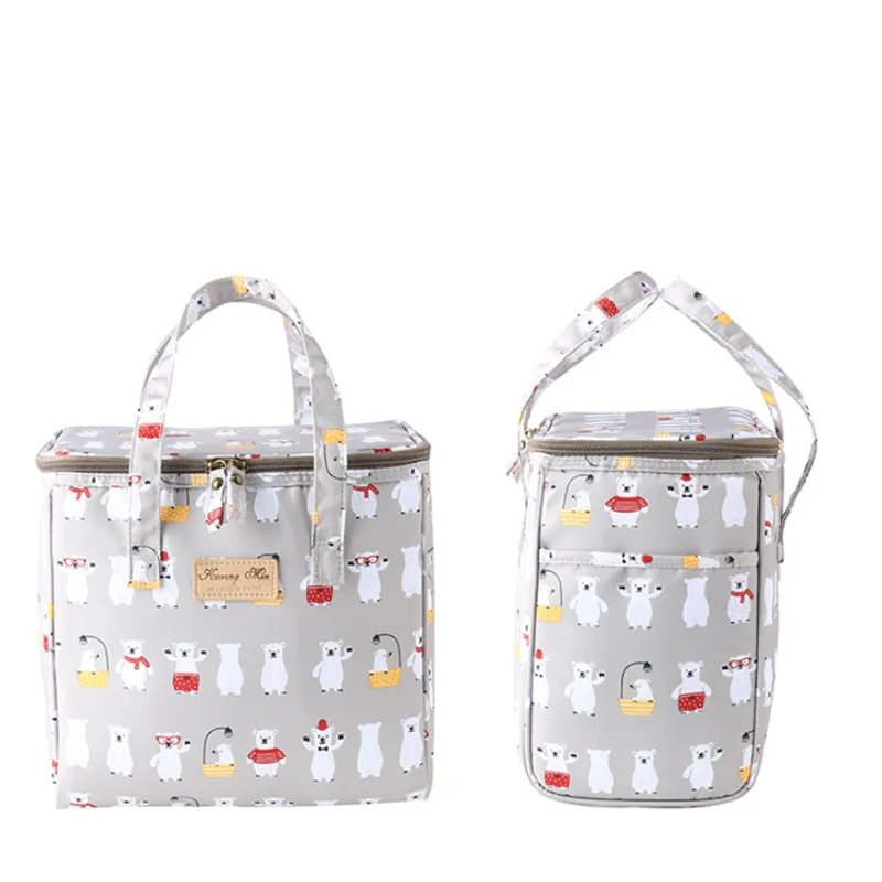 Large Capacity Portable Lunch Bag Fresh Keeping Insulated Tote Travel Waterproof Cool Food Storage Handbags |