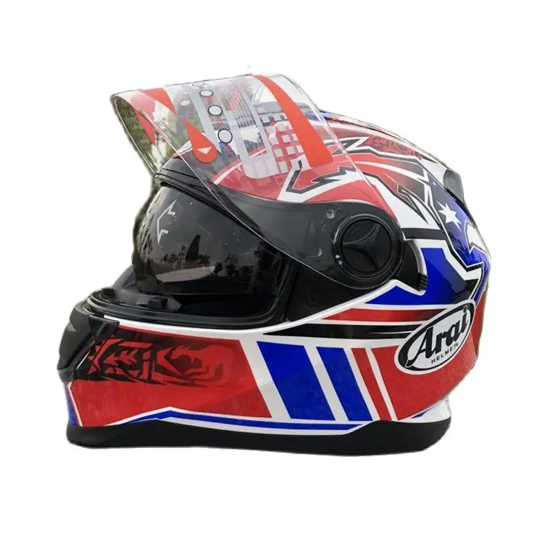 Гоночный шлем размеров M L XL XXL 2022 защитные двойные очки на все лицо мотоциклетный