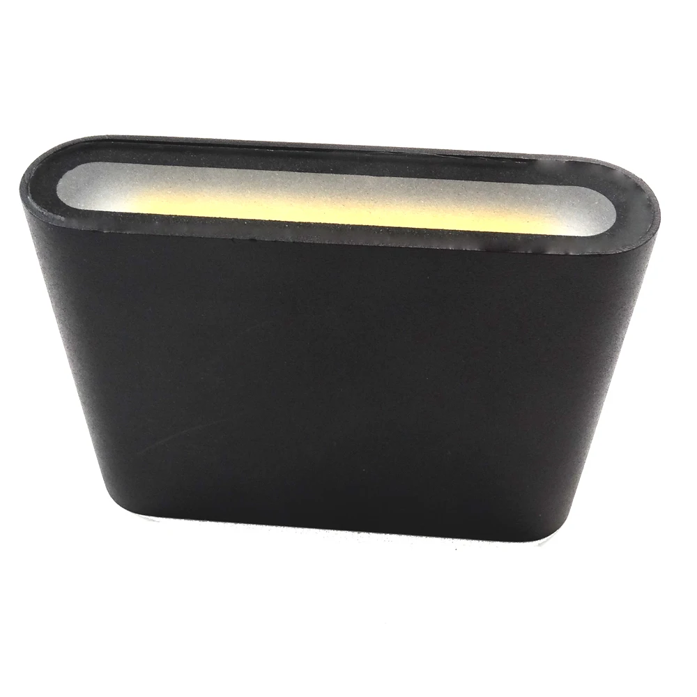 Наружный настенный черный алюминиевый светильник BECOSTAR вверх и вниз 6 Вт наружный