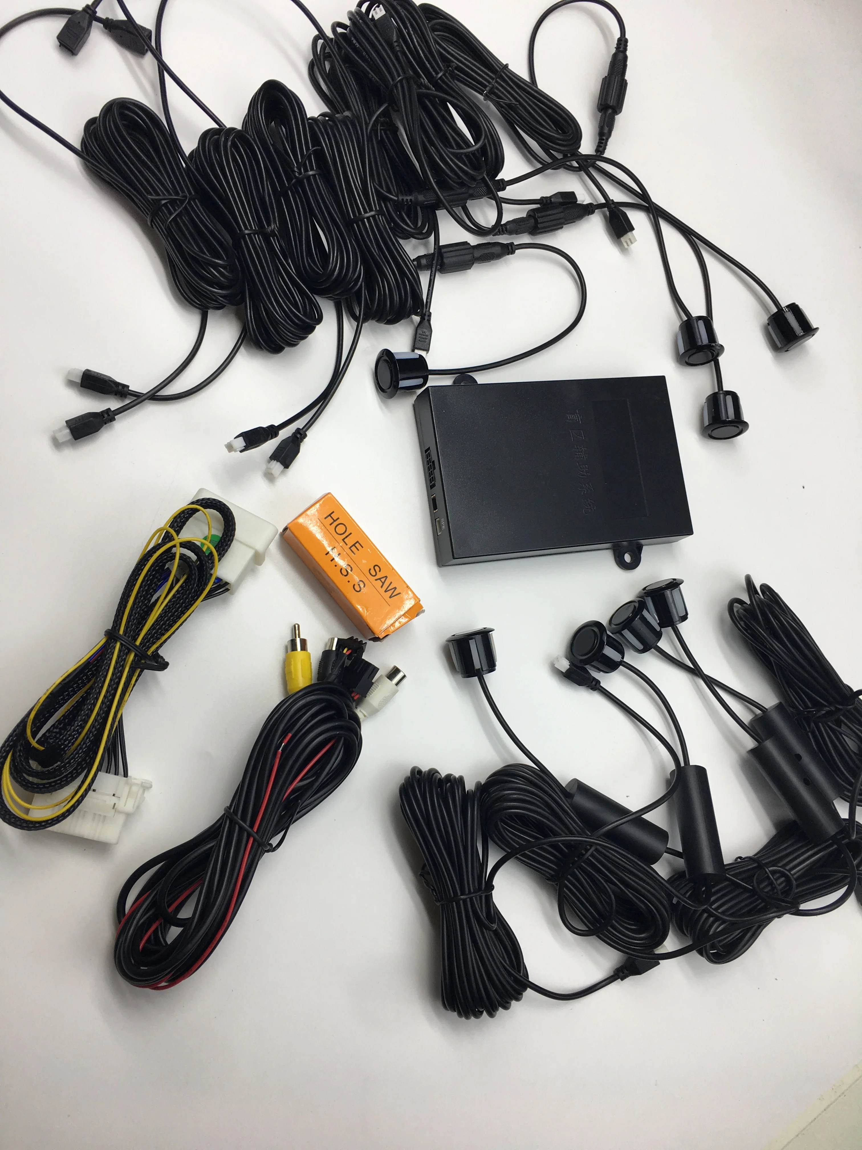 Автомобильный OBD умный контроль скорости два канала Видимый 8 Датчик Передняя Задняя Радиолокационная сигнализация детектор парковки монитор системы для Audi