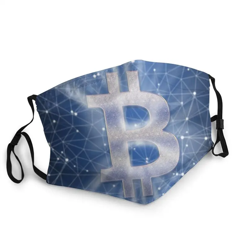 

Bitcoin Adjustable Face Mask Unisex Cryptocurrency BTC Blockchain Geek Dustproof Protection Cover Respirator Mouth-Muffle