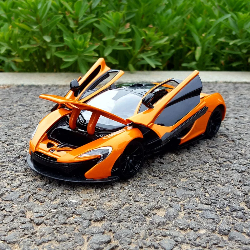 124 mclaren p1 alloy sports car model diecast metal toy vehicles racing car model high simulation collection childrens toy gift free global shipping