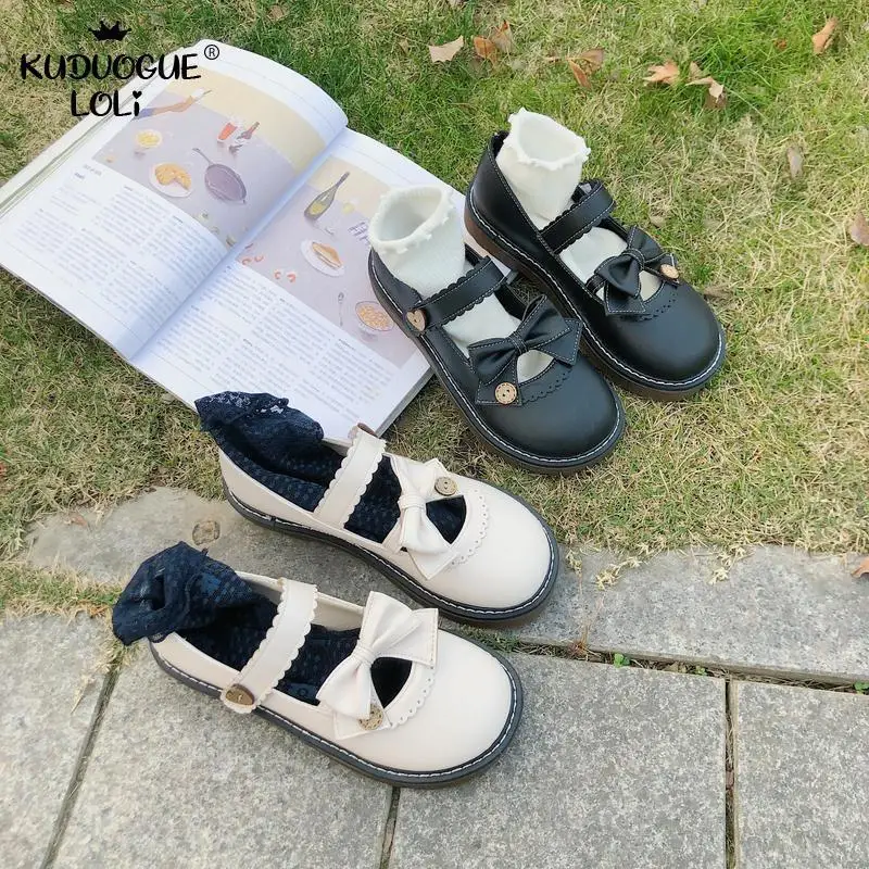 Женские туфли в стиле &quotЛолита&quot кавайные женские с закрытым носком оксфорды