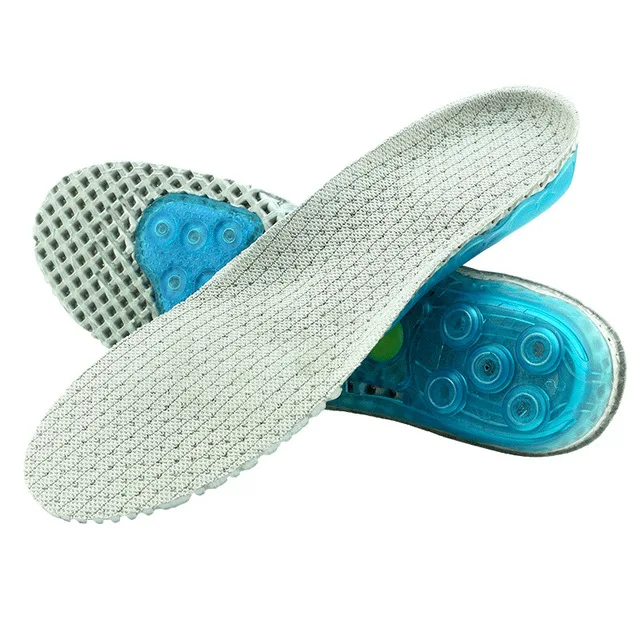 Gray L code EVA Spring silicone sole insole flat feet orthotic insoles arch support orthopedic inserts Plantar Fasciitis,Feet Pain,foot care - Цвет: Gray L code